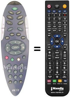 Replacement remote control Pace NTL (ver. 2)